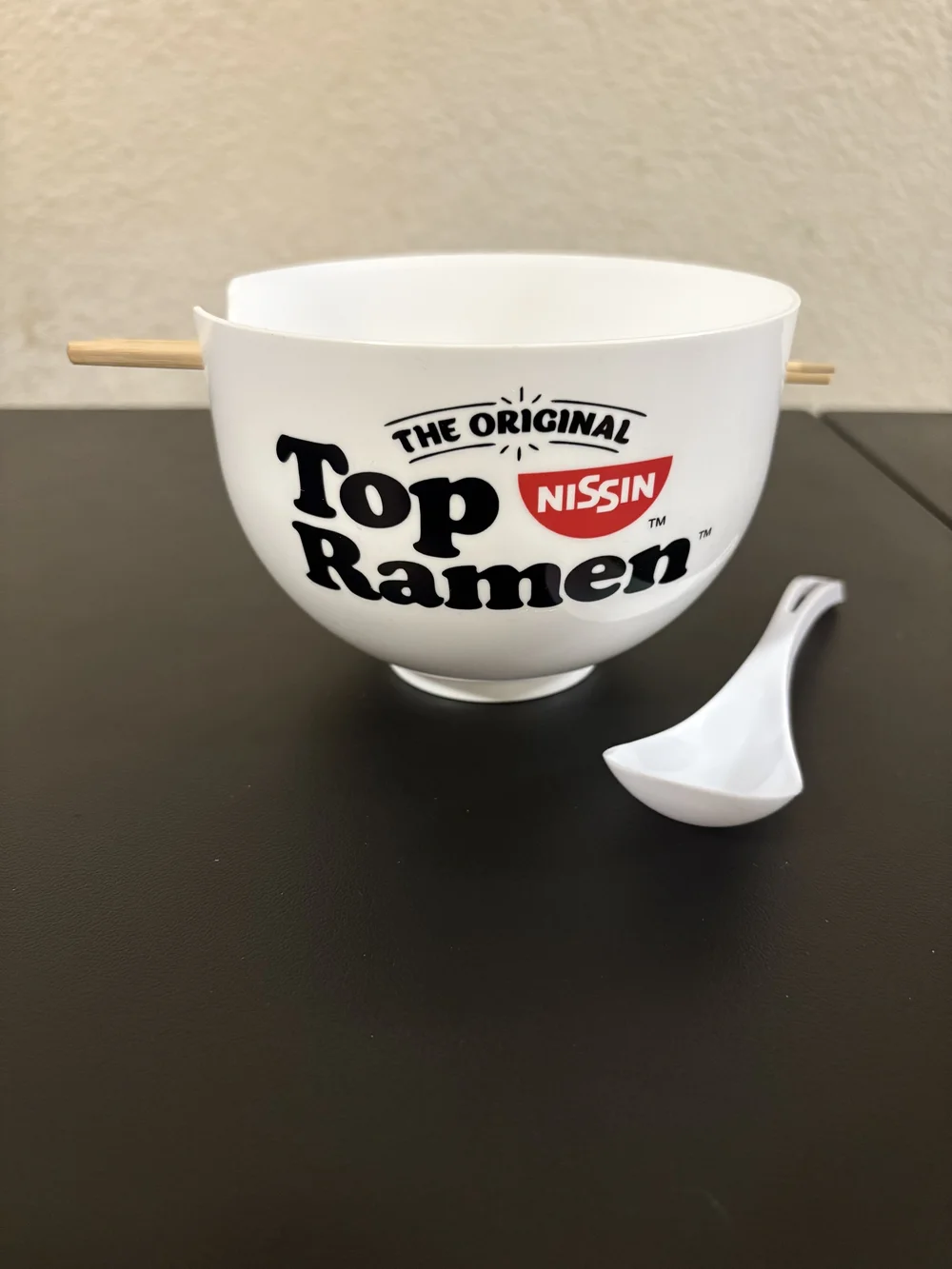 Target Nissin Top Ramen White Ceramic Bowl Set with Red Logo